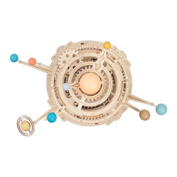 Holzpuzzle 3D-Planetenumlaufbahnen des Sonnensystems, Robotime, ST001, 34,5 x 21 x 32,5 cm – Bild 6
