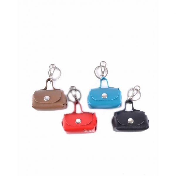 Schlüsselanhänger aus Leder | Mini-Tasche – Bild 2