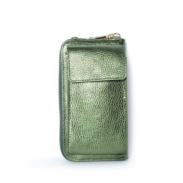 Leder-Geldbörse/Handytasche Metallic | 9000701 – Bild 2
