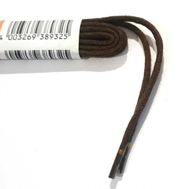 Ringelspitz Schuhsenkel Rund  dünn braun 2mm