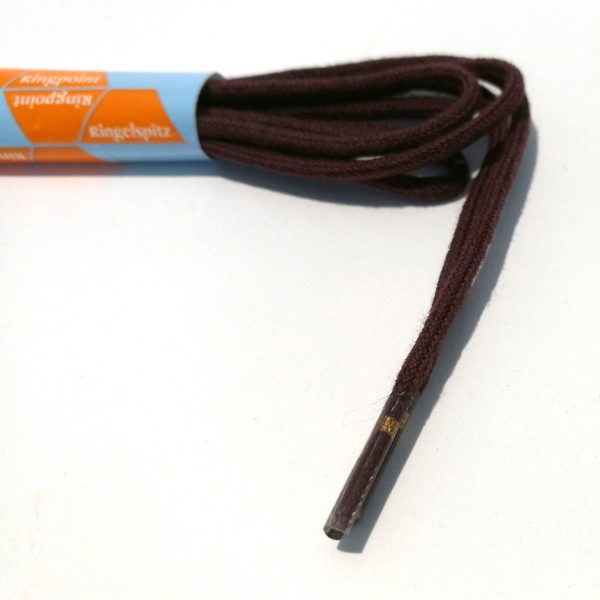 Ringelspitz Schuhsenkel Rund  dünn braun 2mm – Bild 3