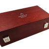 Hebold Schuhmacherei Schuhputzkasten mahagoniefarben mit silber – Schuhpflegeset für schwarze rahmengenähte Schuhe – Perfekte Geschenkidee für Schuhliebhaber! – Bild 3