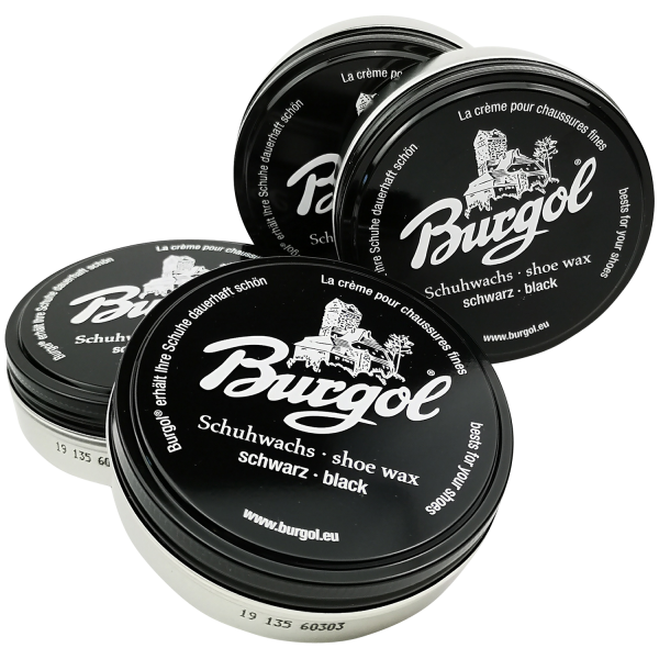Burgol - Schuhpflegesets mit Schuhwachs  - shoe wax 100 ml Blechdose – Bild 31