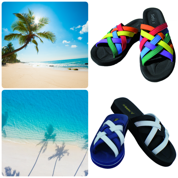 Siebi's Beach Multi Badeschuhe Pantoletten Damen – Bild 7