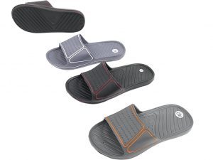 Badeschuhe Herren Slipper extra leichte Dusch- und Saunapantoletten bequeme Slides