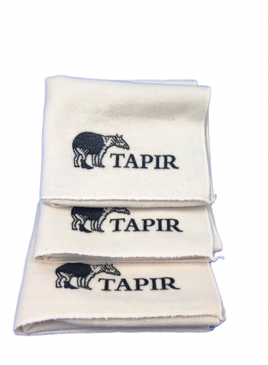Tapir 3 Poliertücher Natur 100 % Baumwolle für den feinen Glanz, 35 x 40 cm 3 Stück
