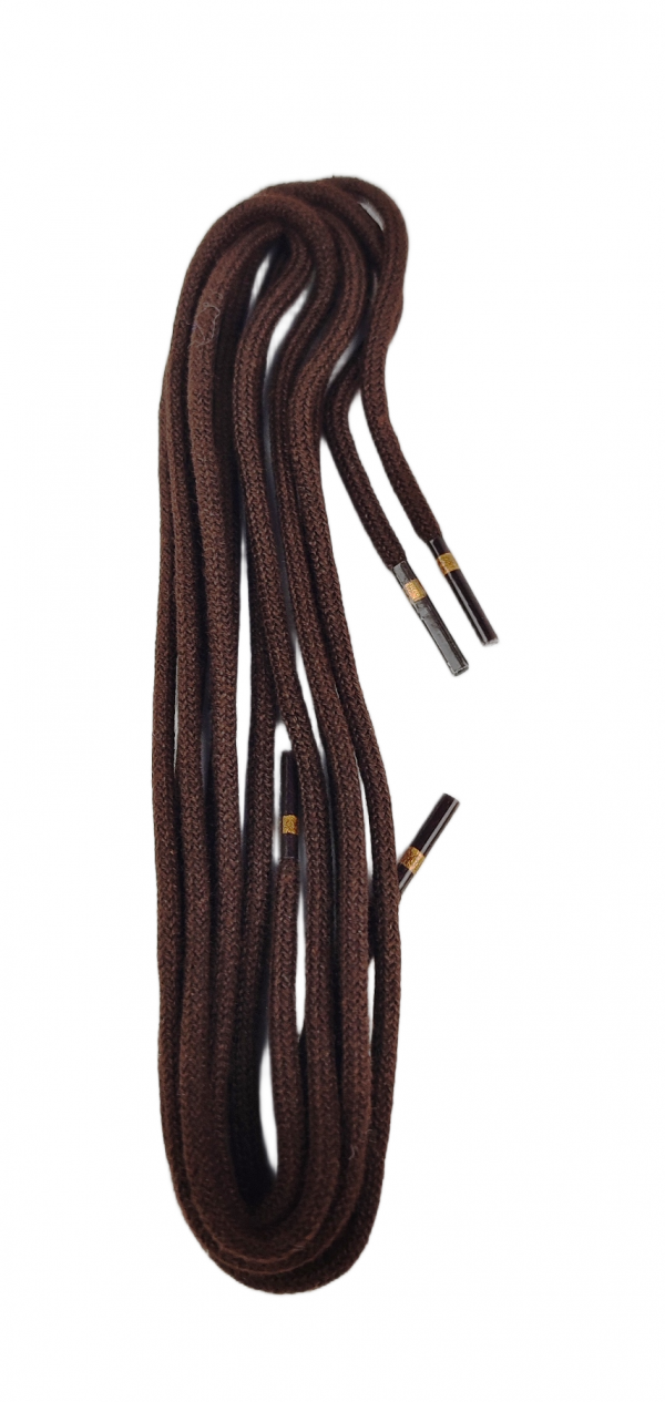 Ringelspitz Schuhsenkel Rund  dünn braun 2mm – Bild 6
