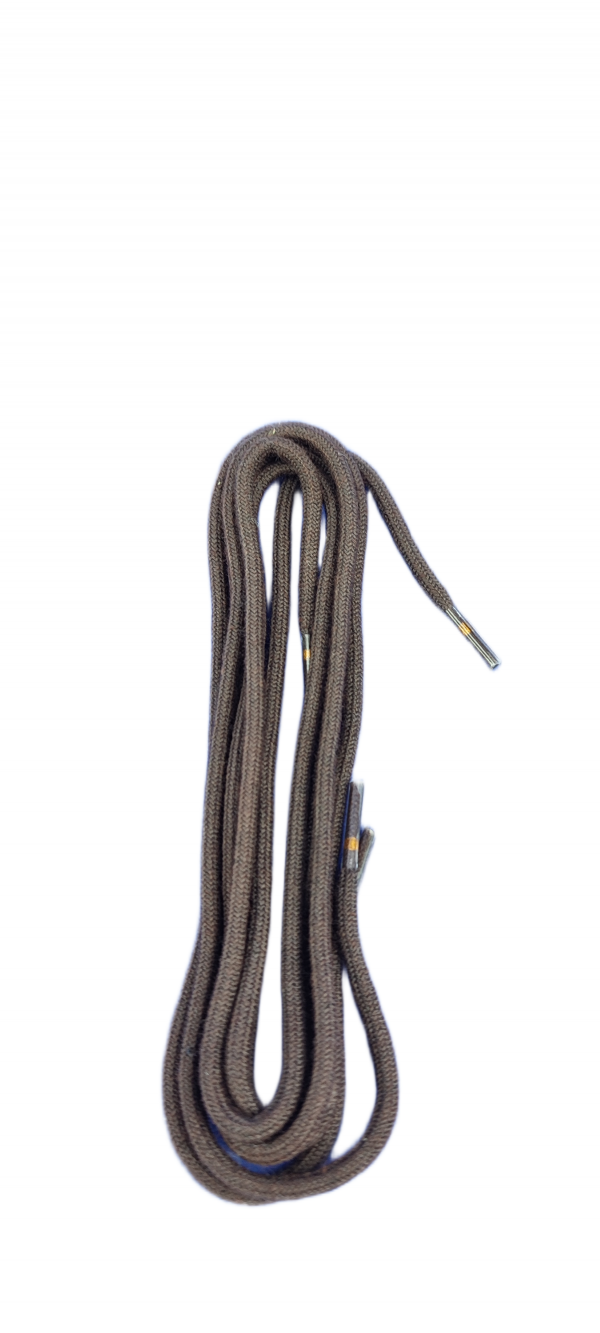 Ringelspitz Schuhsenkel Rund  dünn braun 2mm – Bild 8