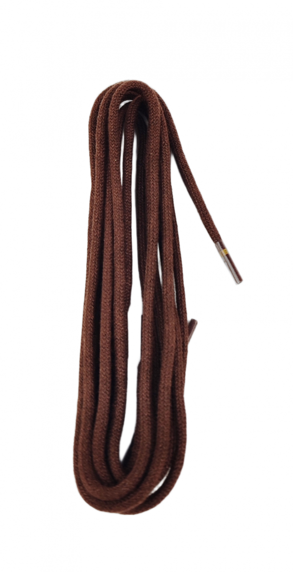 Ringelspitz Schuhsenkel Rund  dünn braun 2mm – Bild 7