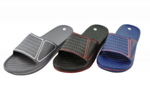 Hebold24 AquaFlex Komfort Shoes Herren Duschschuhe  Badepantolette Slides
