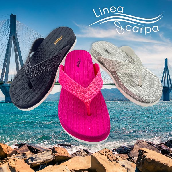 Linea Scarpa Patras Flip-Flops Fußbett Zehentrenner Sommer- Strand- Sandalen leicht Damen – Bild 2