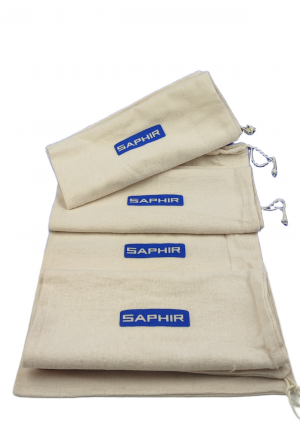 Saphir Baumwollbeutel für Schuhe- oder Pflegemittel Natur 4 Stück