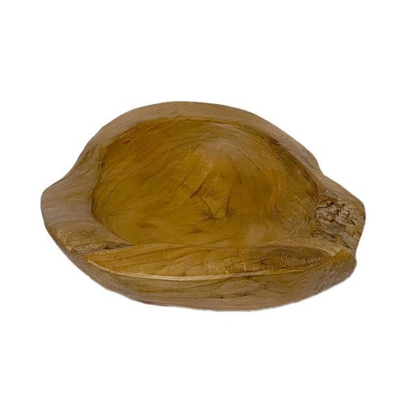 Teakholz Schale Ø 25 cm Einzigartiges Naturprodukt aus Wurzelholz – Bild 7