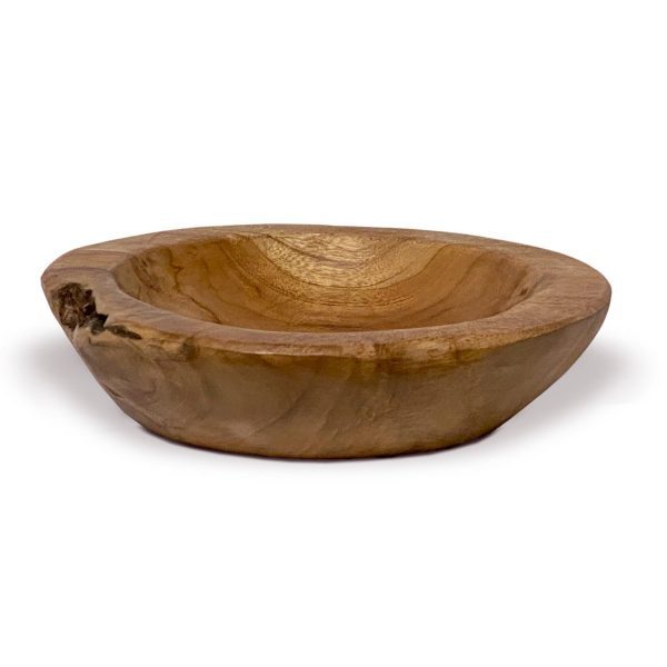 Teakholz Schale Ø 25 cm Einzigartiges Naturprodukt aus Wurzelholz – Bild 2