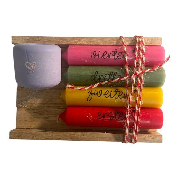 Weihnachten umarmen: Adventskerzen-Set – Bild 2