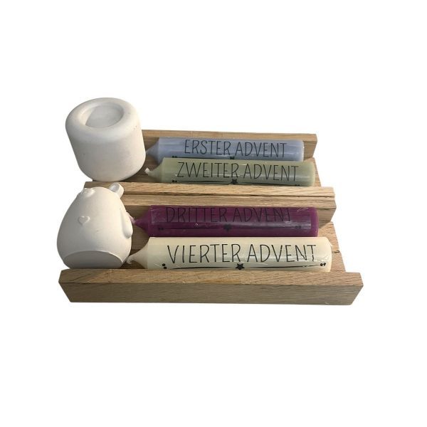Weihnachten umarmen: Adventskerzen-Set – Bild 8