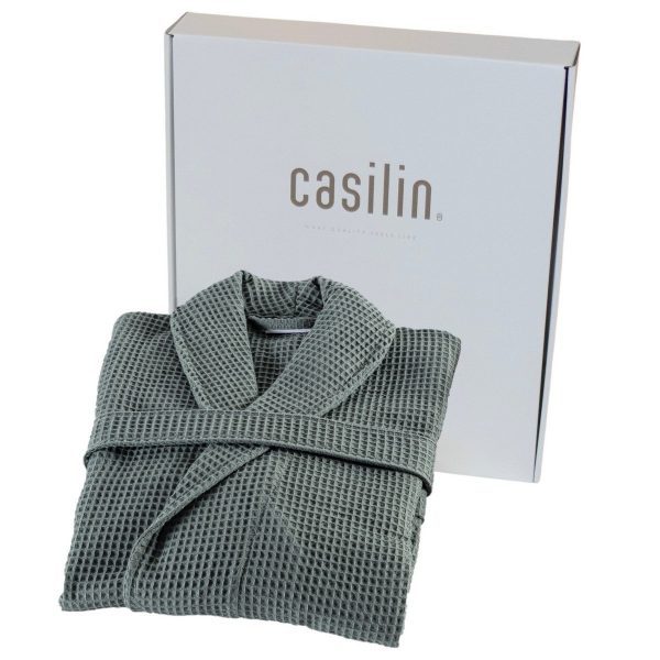 Kos Bathrobe in Gift Box Eucalyptus