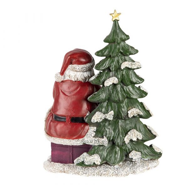 Weihnachtsmann mit Kind 16x13x22 cm – Bild 5