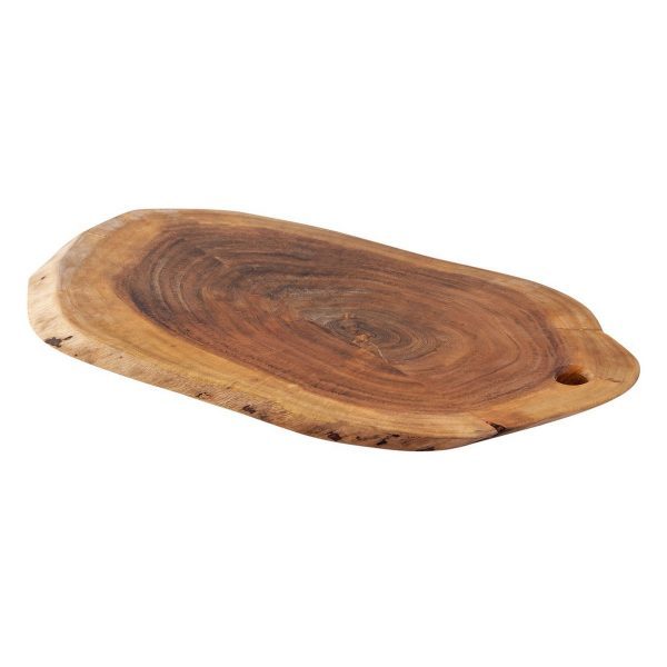 Baumscheibe Servierbrett verleimt 34x16cm o. 52x24cm Serviertablett Deko Akazie massiv – Bild 10
