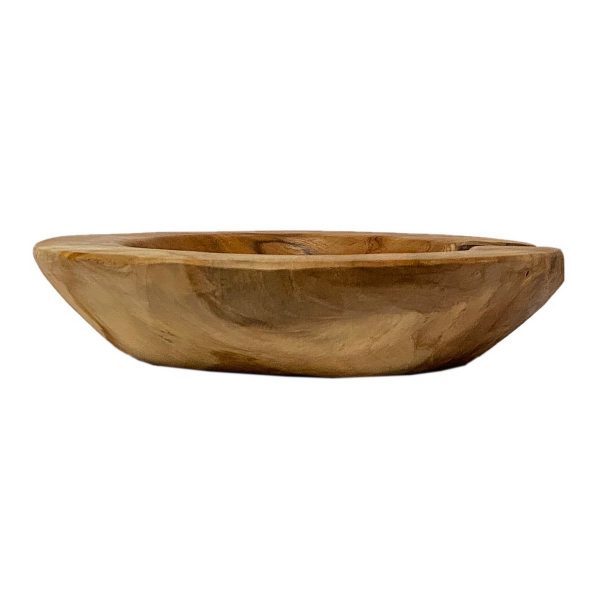 Teakholz Schale Ø 25 cm Einzigartiges Naturprodukt aus Wurzelholz – Bild 6