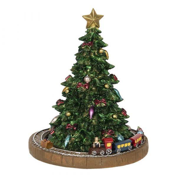 Spieluhr Weihnachtsbaum Ø 15x18 cm