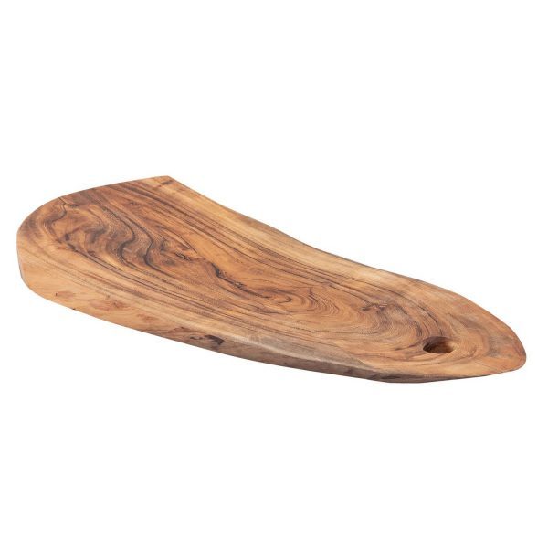 Baumscheibe Servierbrett verleimt 34x16cm o. 52x24cm Serviertablett Deko Akazie massiv – Bild 6