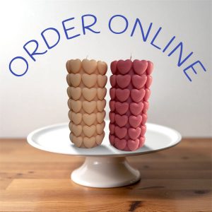 Valentinstagsauswahl: Herzsäule Kerze