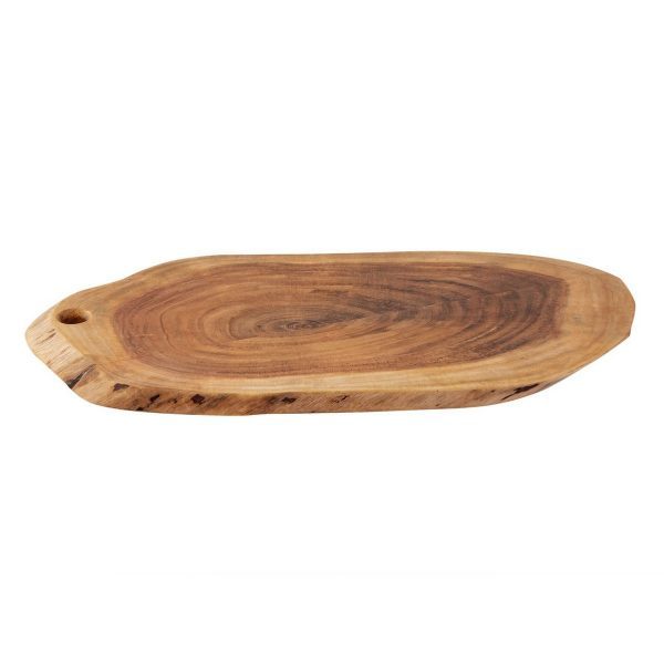 Baumscheibe Servierbrett verleimt 34x16cm o. 52x24cm Serviertablett Deko Akazie massiv – Bild 9