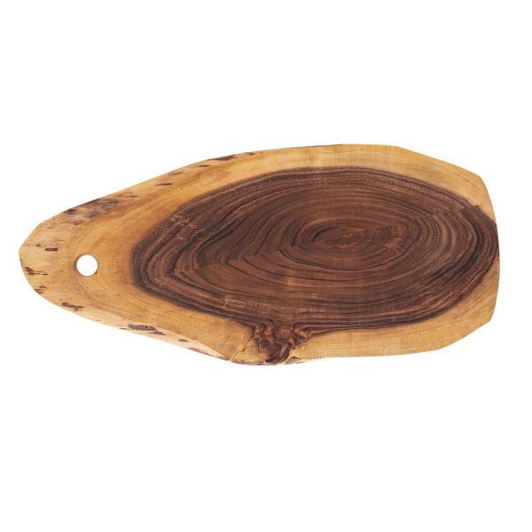 Baumscheibe Servierbrett verleimt 34x16cm o. 52x24cm Serviertablett Deko Akazie massiv – Bild 2