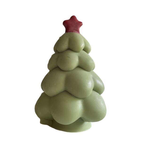 Geschichtete Weihnachtsbaum-Duftkerze – Bild 4