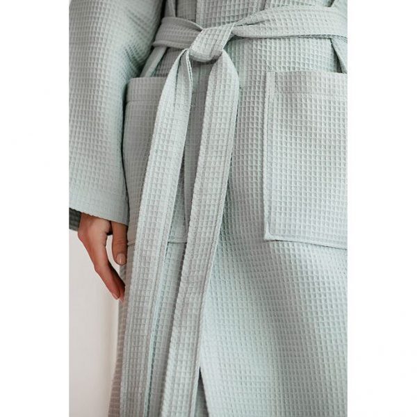 Kos Bathrobe Sea Green – Bild 3