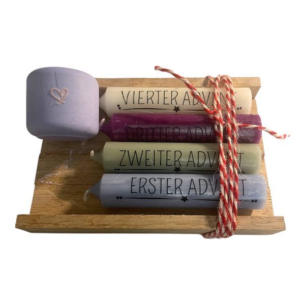 Weihnachten umarmen: Adventskerzen-Set – Bild 4