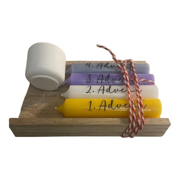 Weihnachten umarmen: Adventskerzen-Set – Bild 3
