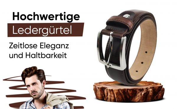 Unisex Ledergürtel aus Vollleder mit Jeansgürtel-Design und Naht - Hebold BASIC BELT Gürtel 4,00 cm breit – Bild 12