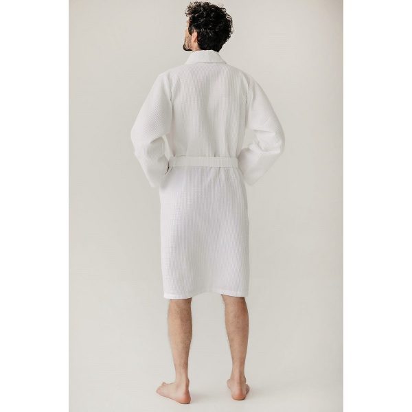 Kos Bathrobe White – Bild 7