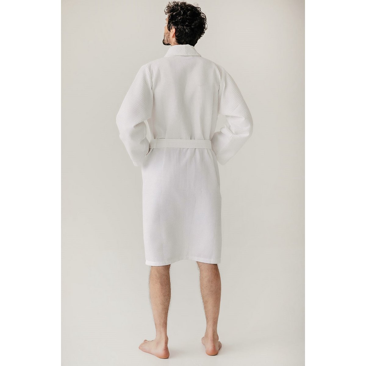 Kos Bathrobe White – Bild 7