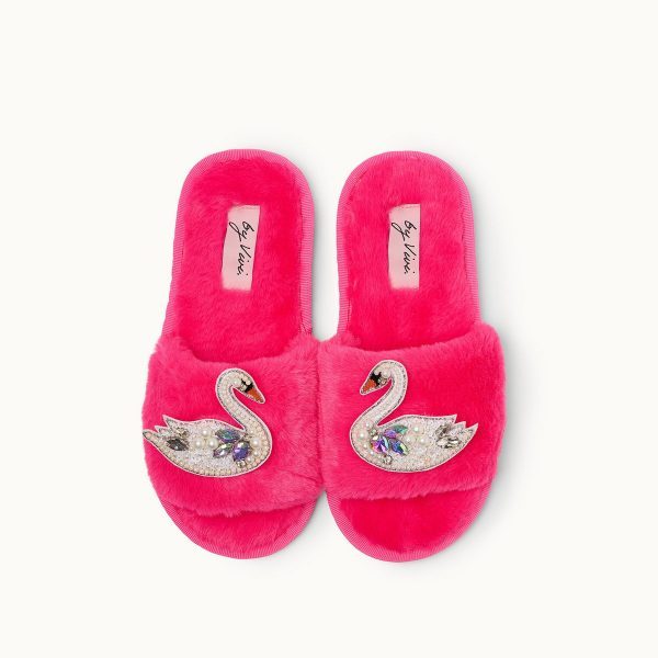 Broschenpaar für Slipper: Swan – Bild 3