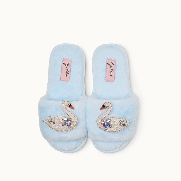 Broschenpaar für Slipper: Swan – Bild 2