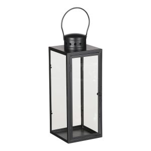 Arzilla Laterne – L14 x B13 x H35 cm – Schwarz