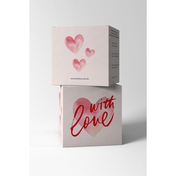 Geschenkewürfel "WITH LOVE"