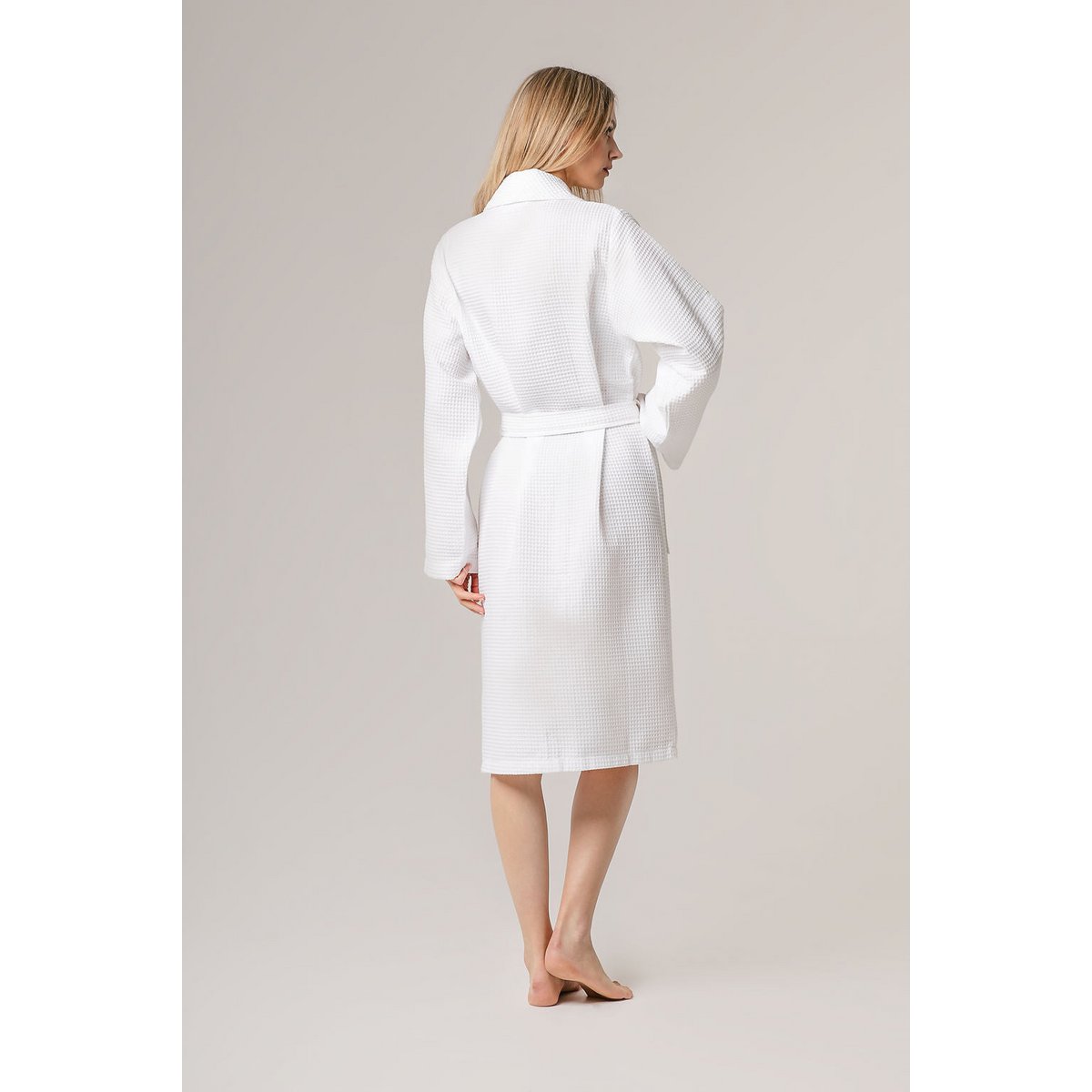 Kos Bathrobe White – Bild 4