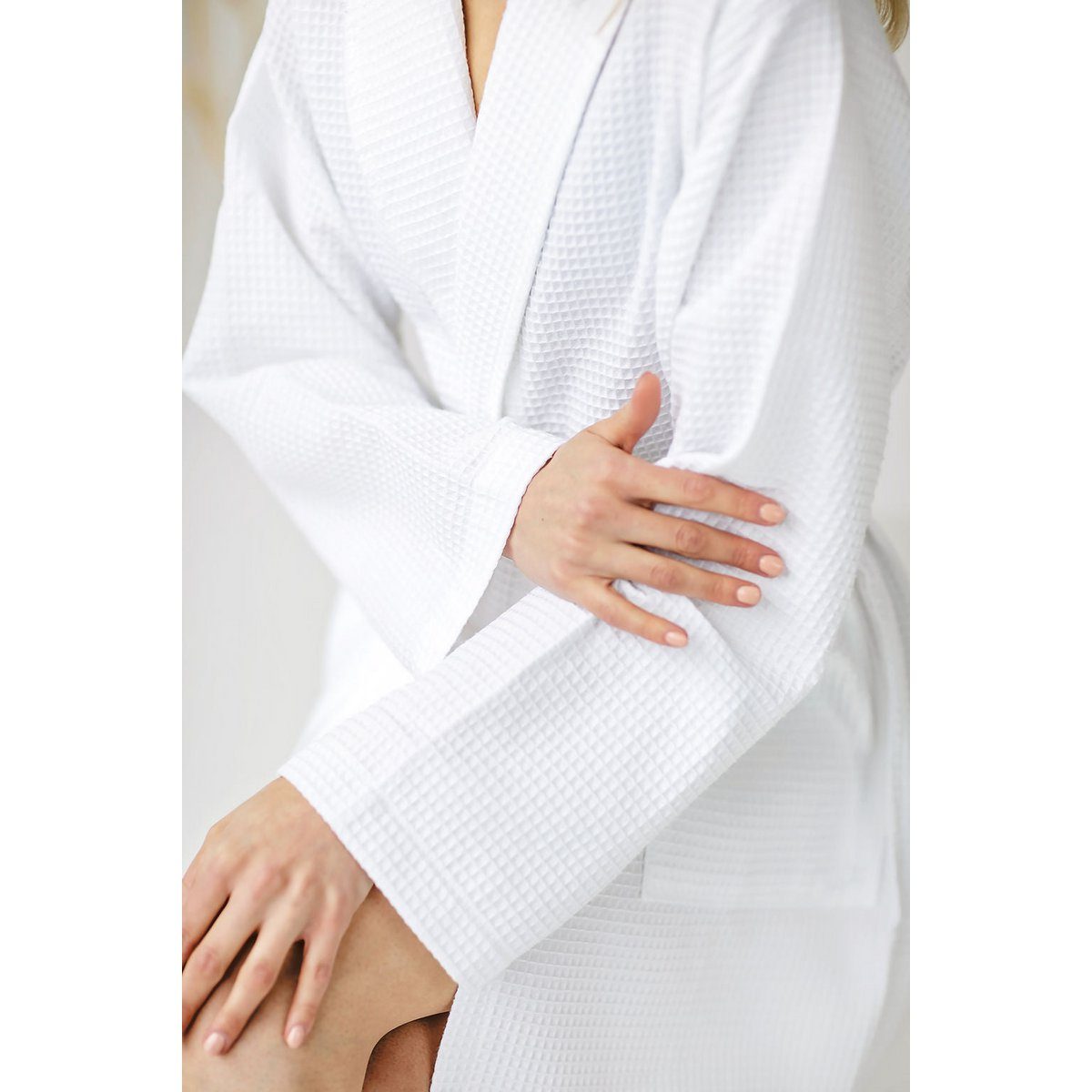 Kos Bathrobe White – Bild 2