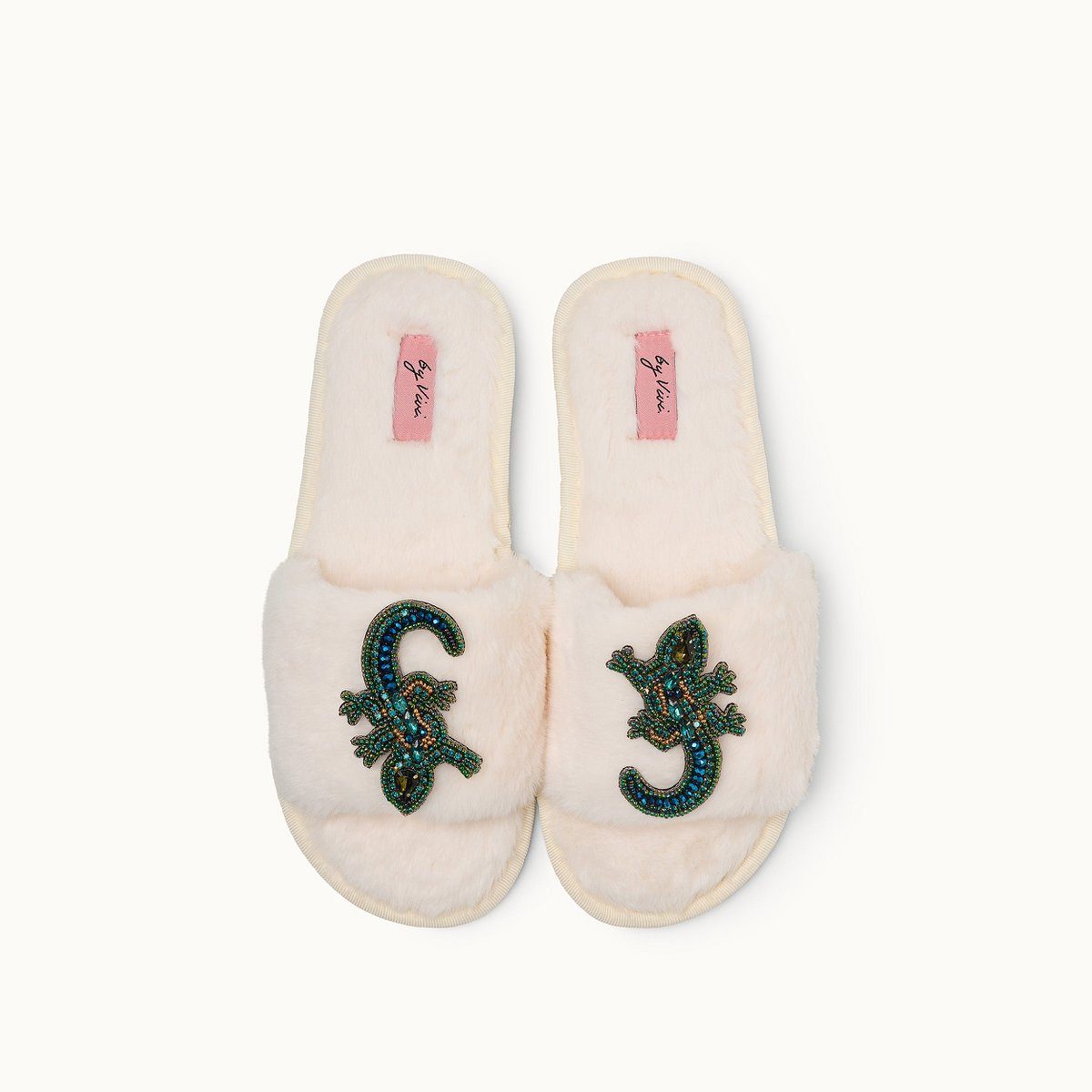 Broschenpaar für Slipper: Salamander