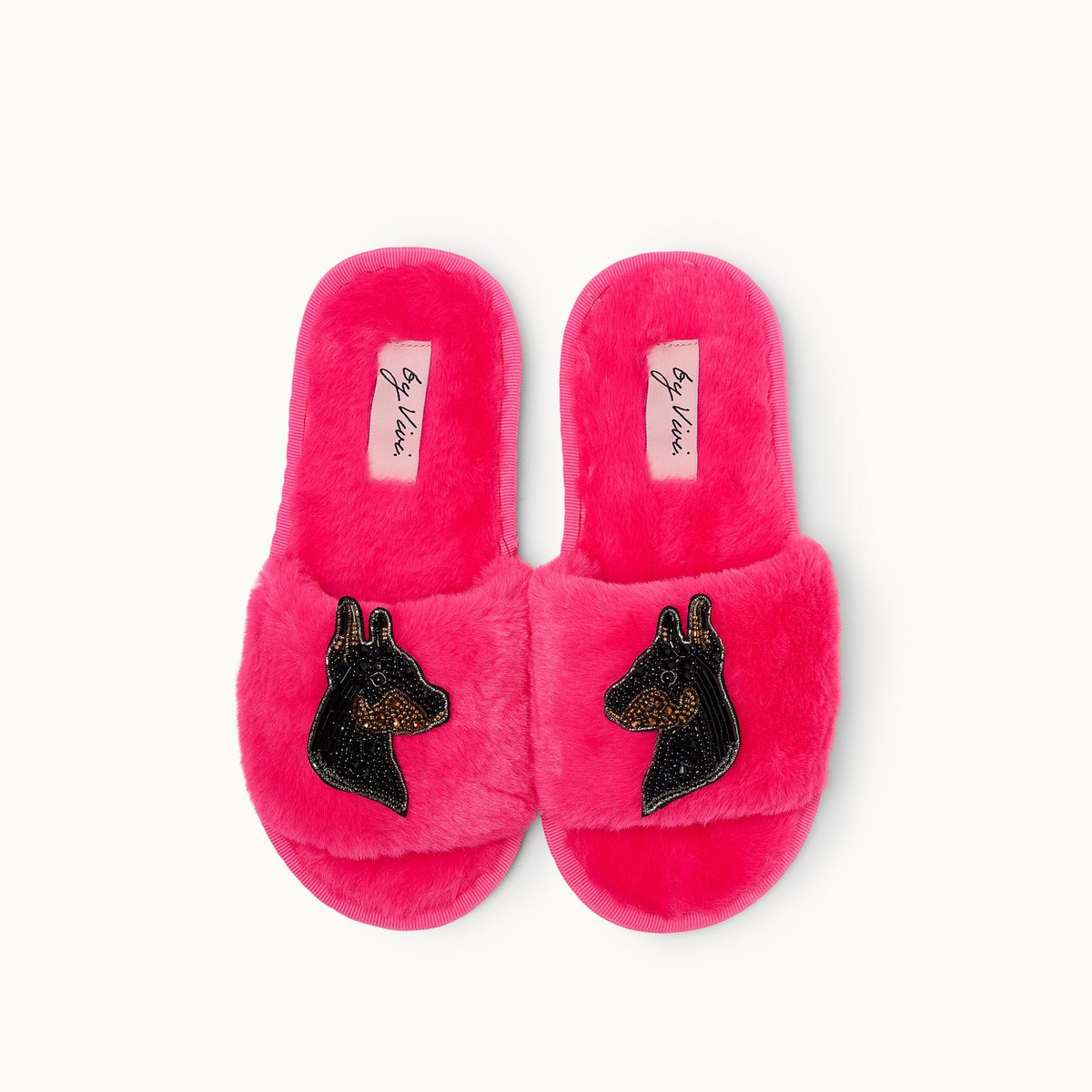 Broschenpaar für Slipper: Doberman – Bild 3