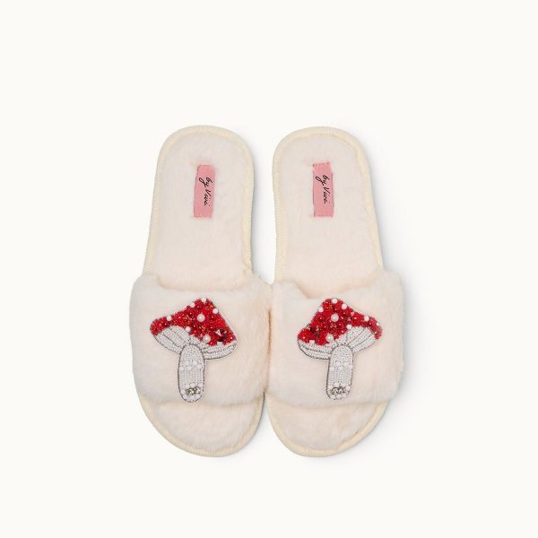 Broschenpaar für Slipper: Mushrooms