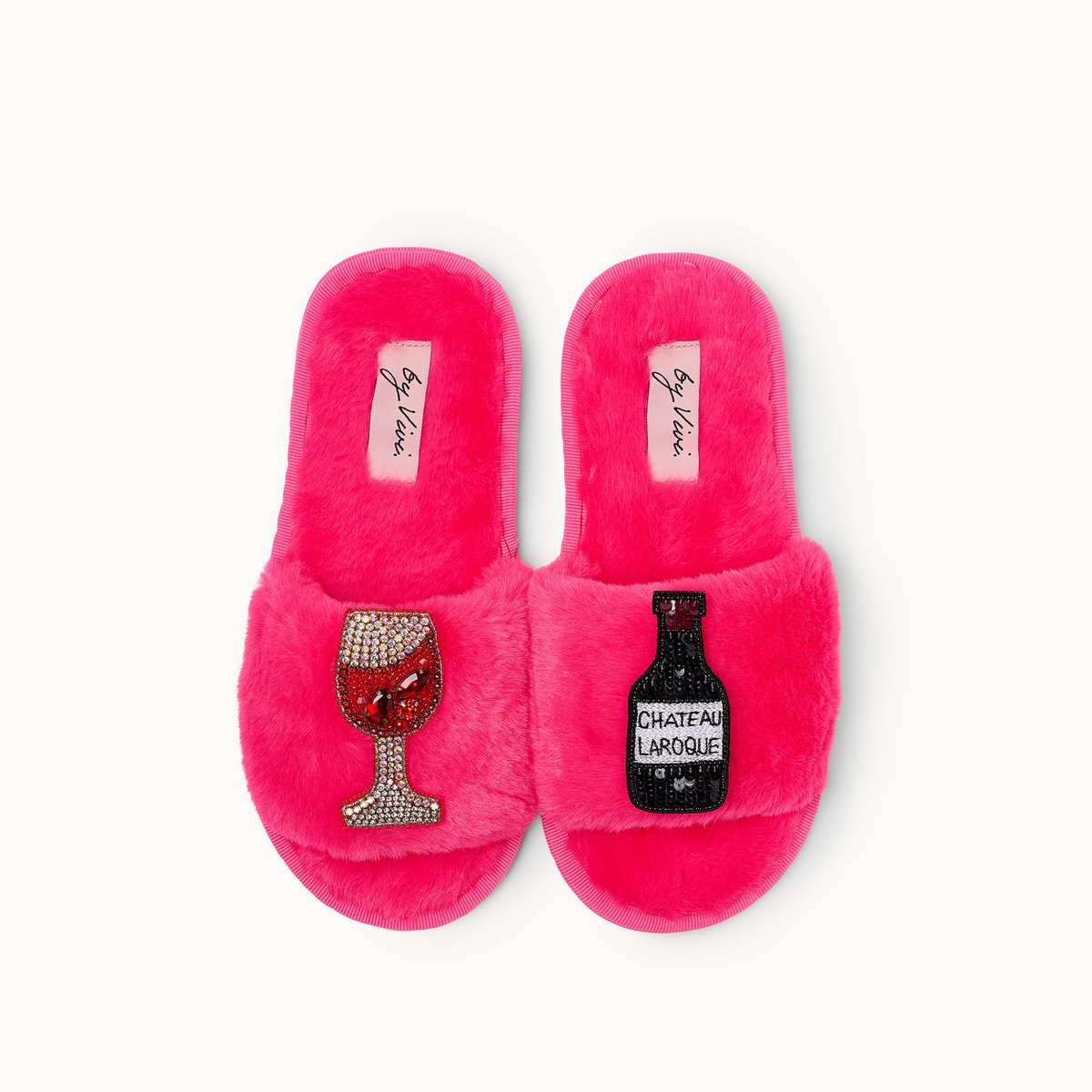 Broschenpaar für Slipper: Red Wine – Bild 3