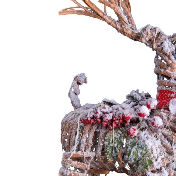 LED-Weihnachtsdeko "RENTIER" aus wetterfestem Kunststoff in natur, mit fest verbauten LEDs – Bild 13