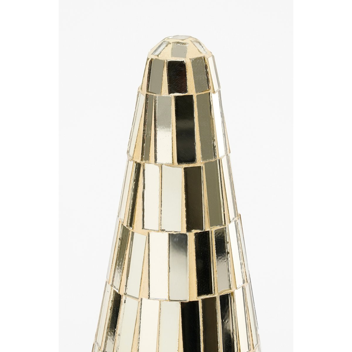 Dekoration Weihnachtsbaum – H41 x Ø18 cm – Glas – Gold – Bild 2