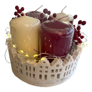 Trendiger Artikel! Adventshausring mit oder ohne Kerzen