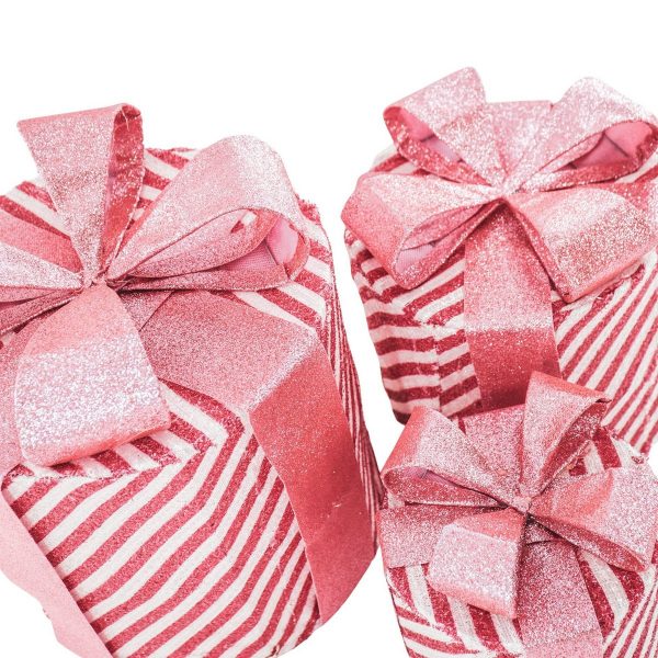 LED -Weihnachtsgeschenk - S3 - Polysteren - Pink/Weiß -15/20/25 cm – Bild 3